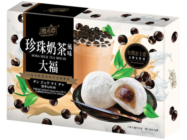 Yuki & Love Mochi rijstcake Boba melkthee smaak 180 g