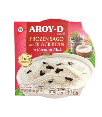 Aroy-D Sago and Black Bean in Coconut Milk 180 g
