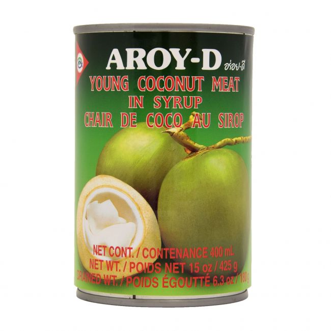 AROY-D Young Coconut Meat in Syrup 425 g