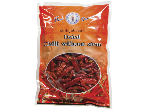 Thai Dancer Gedroogde Spaanse pepers (klein) zonder steel 75 g
