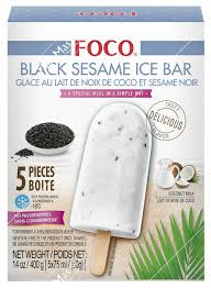 FOCO Ice Cream Bar Black Sesame 5 x 80 g