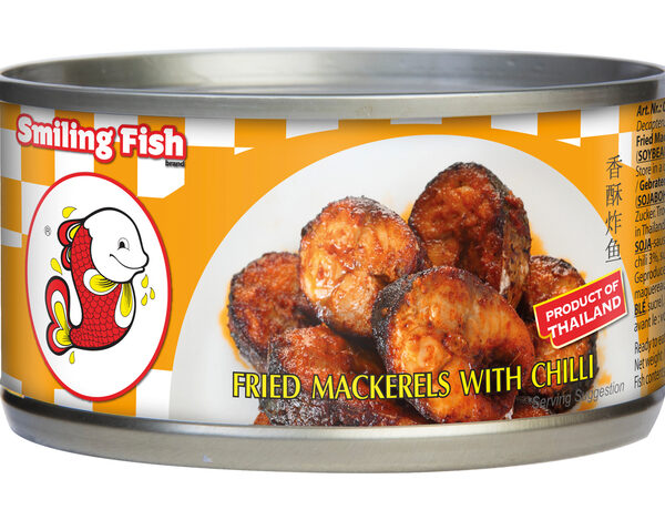 Smiling Fish Gebakken Makreel met chili 90 g