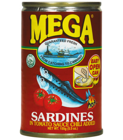 Mega Sardientjes in Tomatensaus Met Chili (Heet) 155 g