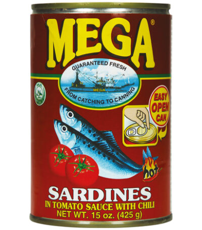 Mega Sardientjes in Tomatensaus Met Chili (Heet) 425 g