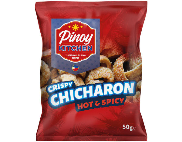 Pinoy Kitchen Knapperige Chicharon chips Hot & Spicy 50 g