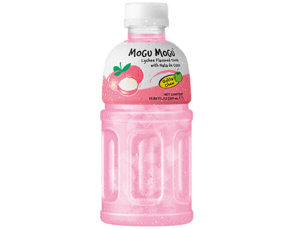 Mogu mogu Lychee Drink met Nata de Coco 320 ml