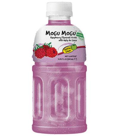 Mogu mogu Nata de Coco drink met frambozensmaak 320 ml