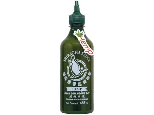 Flying Goose Siracha Chilisaus met hennep smaak 455 ml