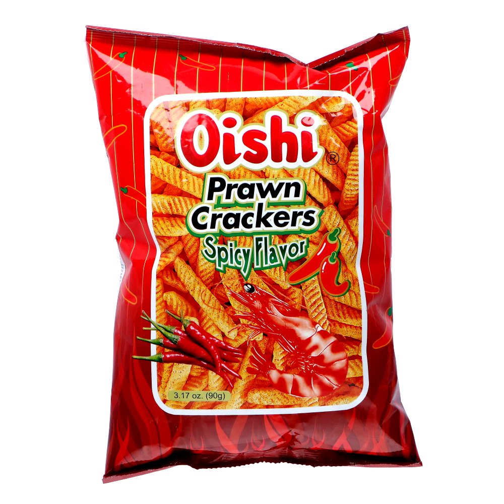 Oishi Prawn Crackers - Spicy 90 g