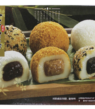 Yuki & Love Mochi Japanse rijstcake assorti (sesam, pinda, rode bonen) 450 g