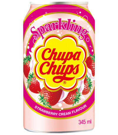 Chupa Chups Aardbeien Crème drink 345 ml