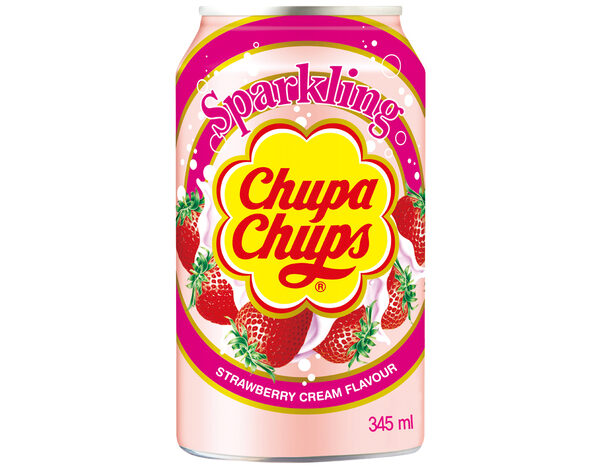 Chupa Chups Aardbeien Crème drink 345 ml