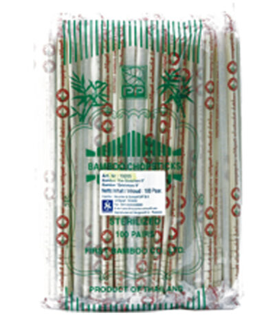 Bamboe Eetstokjes (22,5 cm) 100 pair per bag