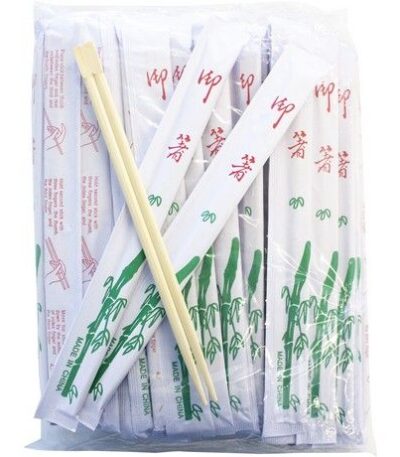 Bamboe Chopsticks 23 cm white wrap